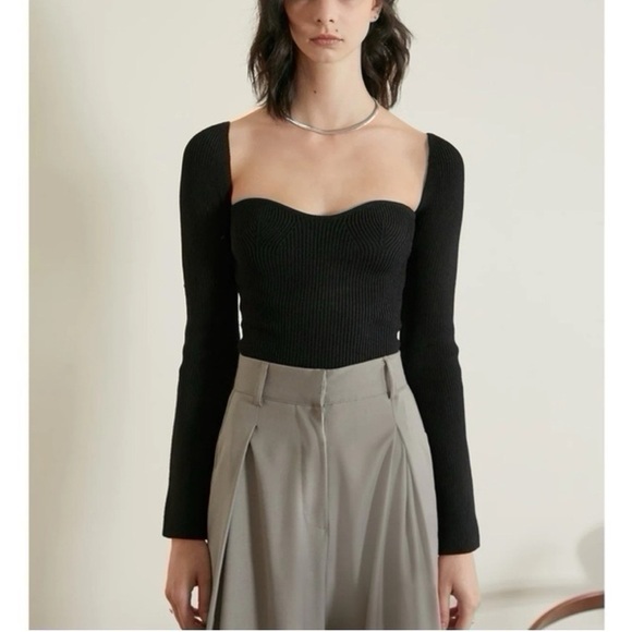 Eleven Six Elle Bodycon Ribbed Sweater - Picture 5 of 12